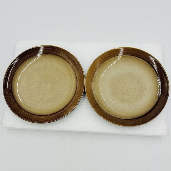 Sango Roma Caramel #4815 Salad Plates 8" Set Of 2 - Picture 1 of 10